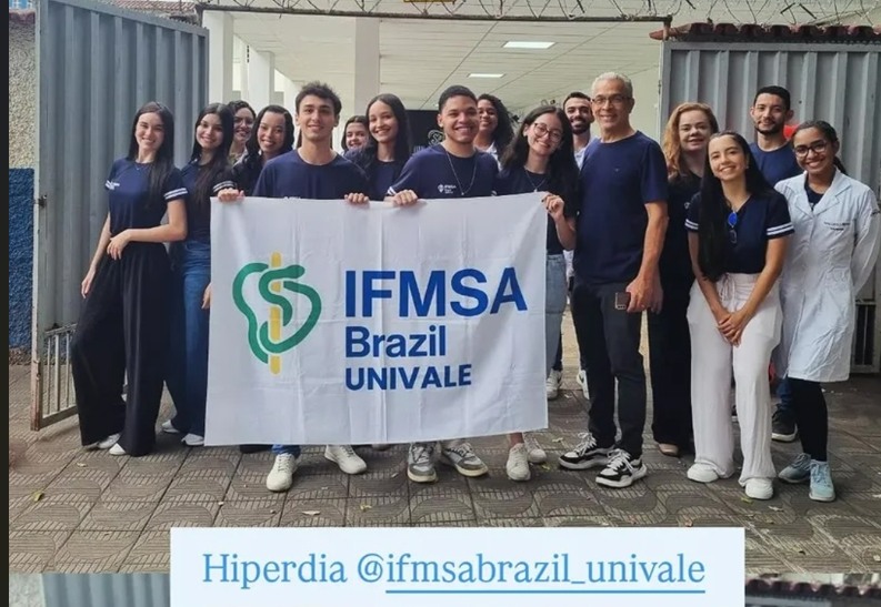 Grupo IFMSA Brazil UNIVALE - Ação Hiperdia na comunidade